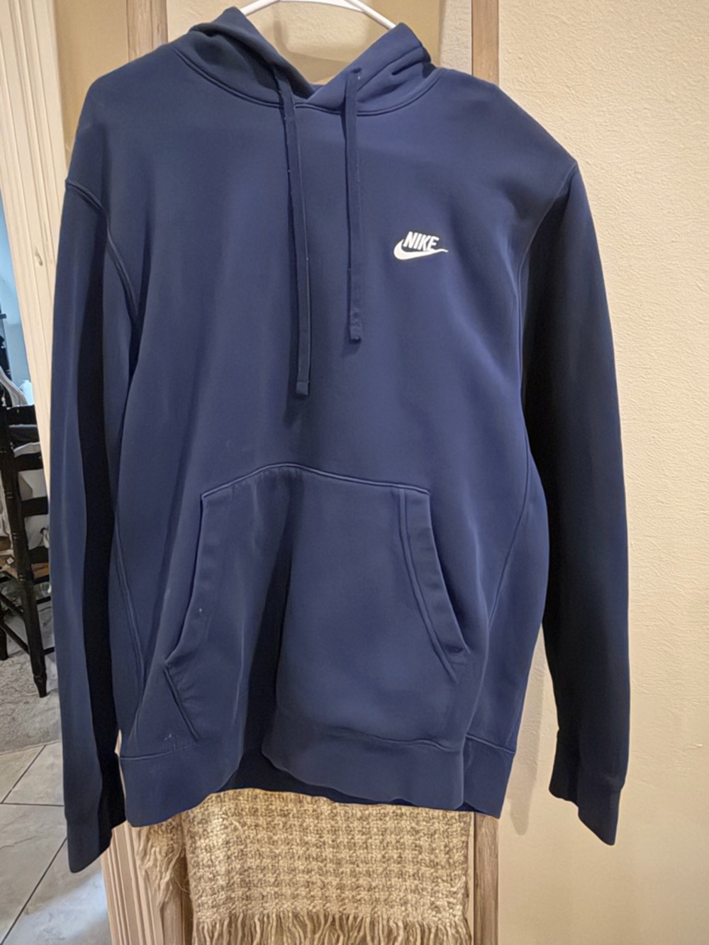 Nike Navy Pullover Hoodie - Classic Logo